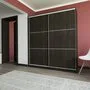 Валске Шкаф купе ширина 1,8 метра, корпус венге, фасад венге