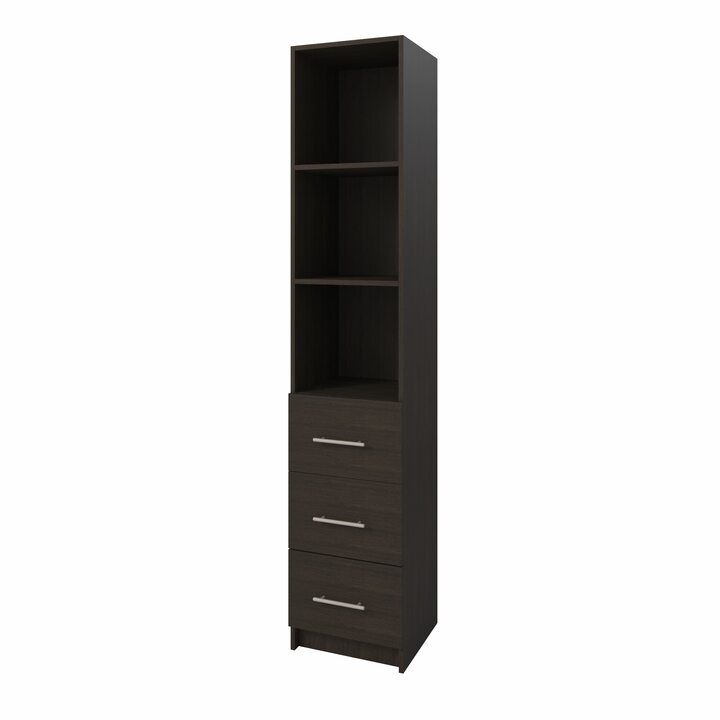 Толга Стеллаж с 3 ящиками, ЛДСП венге