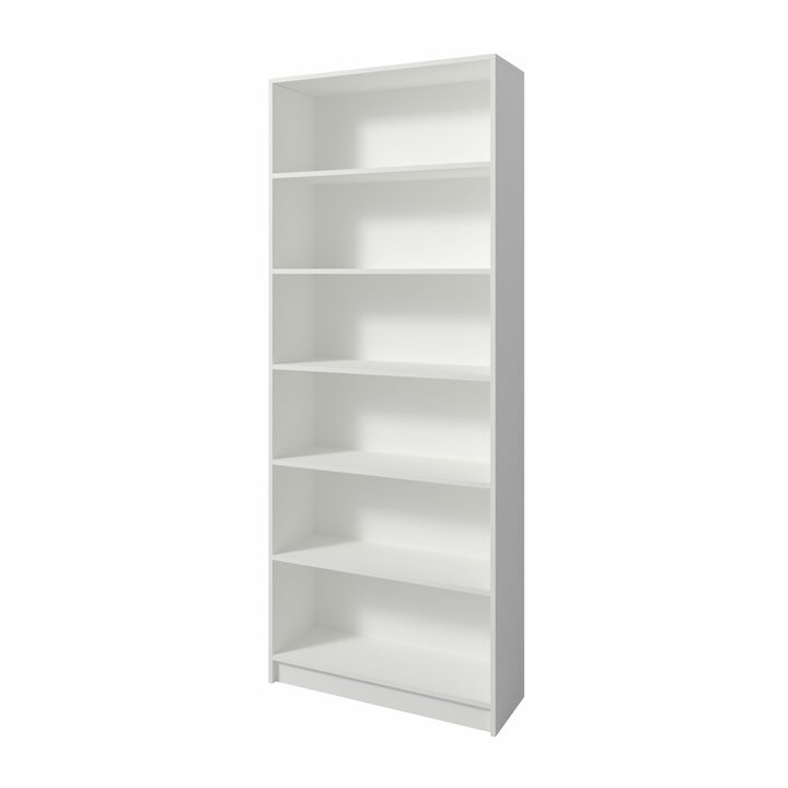 Лем Стеллаж с 6 полками, ширина 800мм, ЛДСП белый