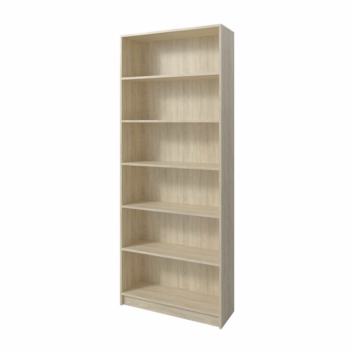Лем Стеллаж с 6 полками, ширина 800мм, ЛДСП дуб сонома