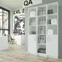 Толга Шкаф распашной комбинация для хранения с дверкой, ЛДСП белый