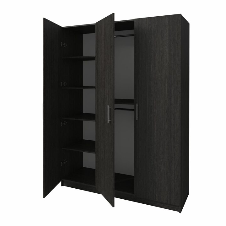 Тюс Шкаф распашной с 3 дверками, ширина 1500мм, ЛДСП венге