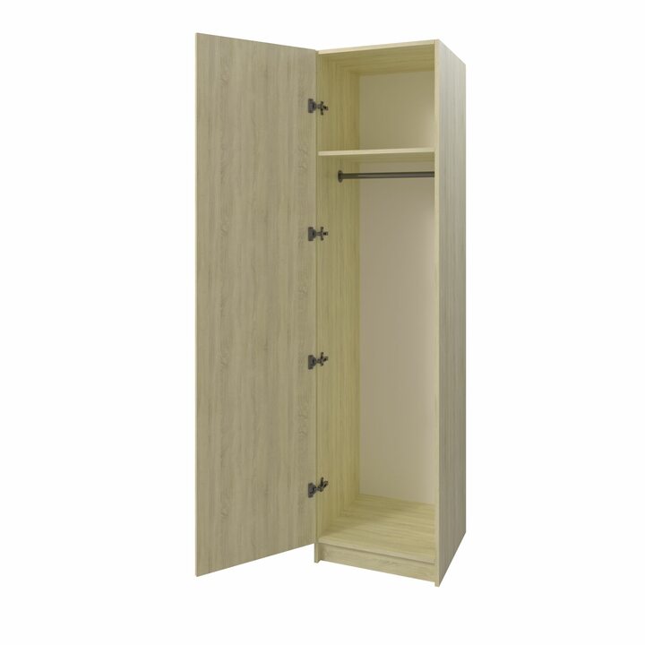 Тюс Шкаф распашной узкий платяной, ЛДСП дуб сонома