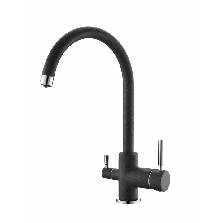 EMAR EC-3007 Смеситель из искусственного камня, антрацит