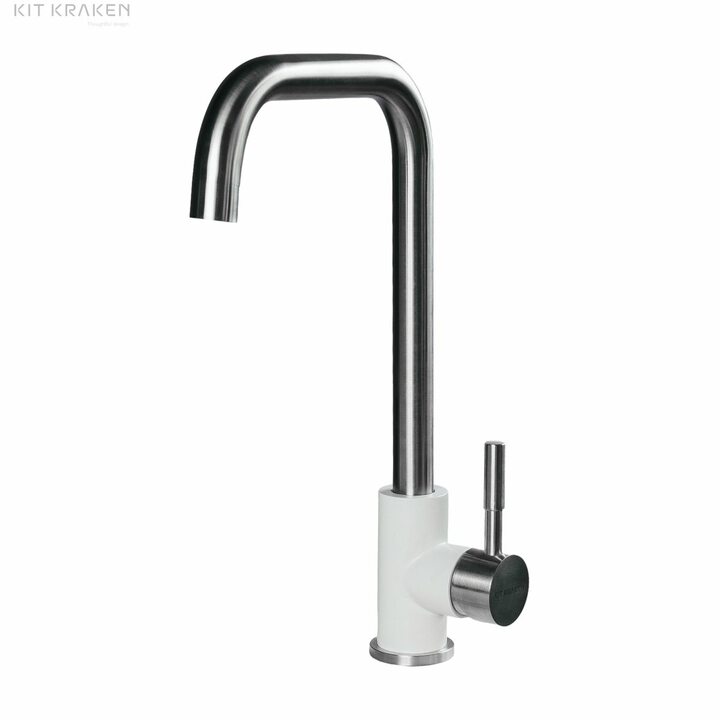 Kit Kraken Denmark Смеситель из нержавеющей стали, белый