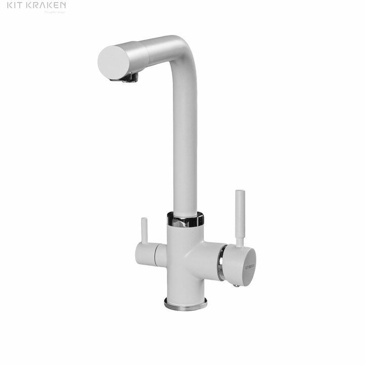 Kit Kraken Scandi Смеситель из нержавеющей стали, белый