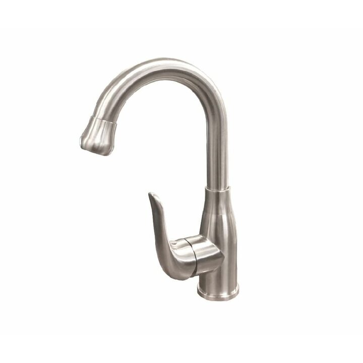 КРОКУС 8136 Смеситель из нержавеющей стали, сатин