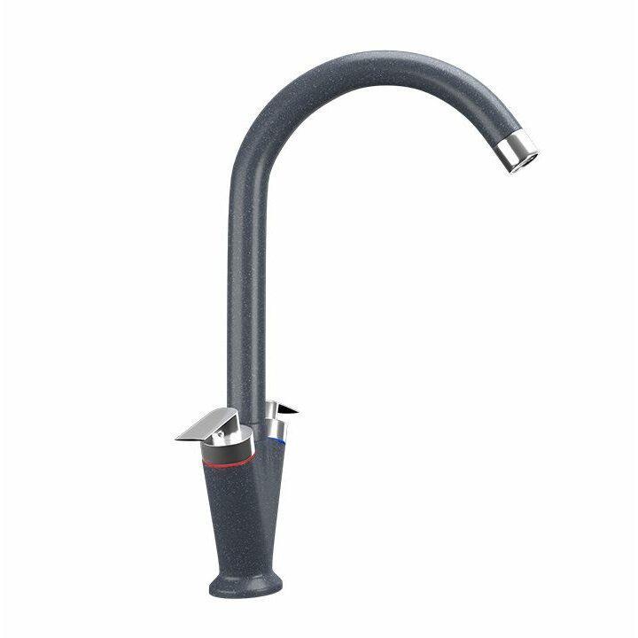 ULGRAN U-011 Смеситель из искусственного камня, 343 Антрацит