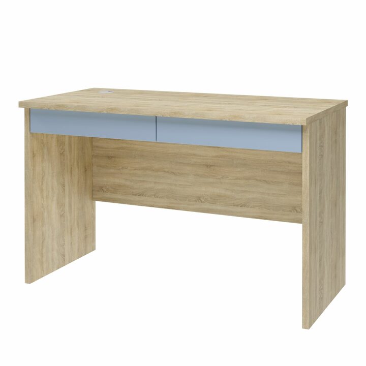 Вирь Письменный стол с 2 ящиками, SOFT TOUCH голубой