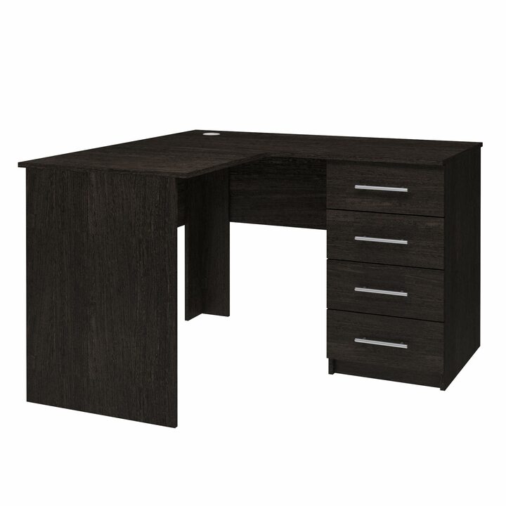 Ужо Письменный стол угловой с 4 ящиками, ЛДСП венге