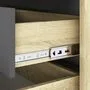 Лув Компьютерный стол с 6 ящиками, SOFT TOUCH серый