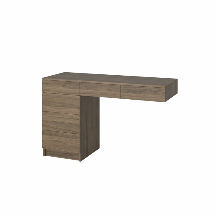 Атне Туалетный столик с 6 ящиками, ЛДСП орех карини натуральный