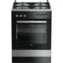 Плита Beko FSM62530DXMS, газовая, нержавеющая сталь с черным