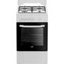 Плита Beko FSG52010W, газовая, белая