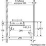 Вытяжка встраиваемая Bosch DFM064W54 серебристый управление: кулисные переключатели (1 мотор)