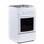 Плита Flama RG 24019 W, газовая, белая