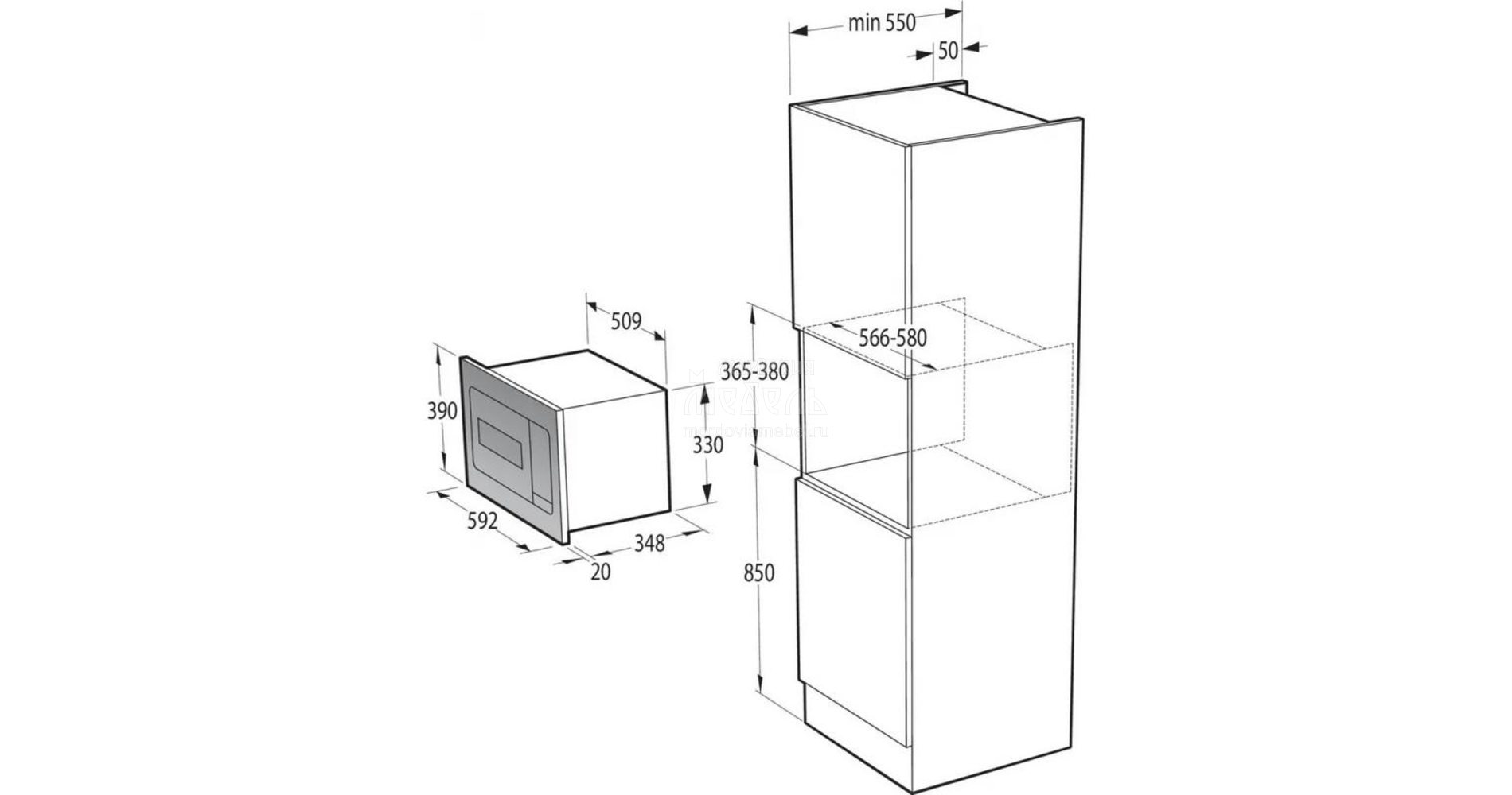 Микроволновая печь gorenje bmi251sg3bg