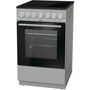 Плита Gorenje EC5220SG, электрическая, серебристая с черным