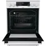 Электрическая плита GORENJE ECS6350WC, стеклокерамика, без крышки, белый/черный