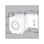 Встраиваемая стиральная машина Hotpoint-Ariston  BI WDHG 75148 EUбелый 