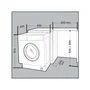 Встраиваемая стиральная машина Hotpoint-Ariston  BI WDHG 75148 EUбелый 