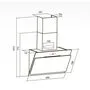 Вытяжка каминная LEX GLASS 600, черный