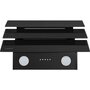 Вытяжка каминная Maunfeld d CASCADA PUSH 60 Glass Black, черный