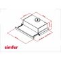 Вытяжка встраиваемая Simfer Beta, серебристый