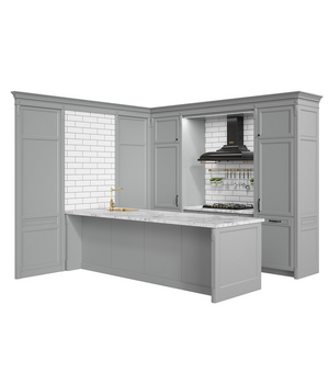 Классическая П-образная кухня