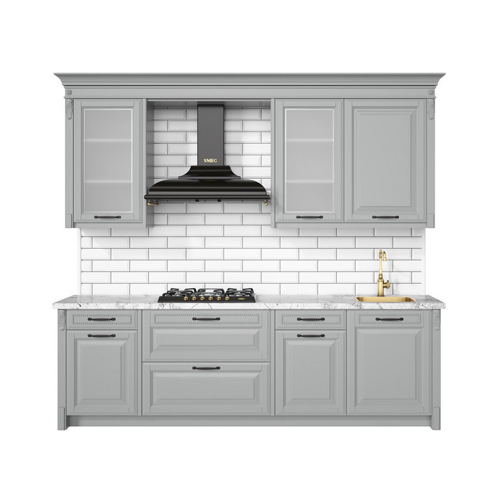 Классическая маленькая кухня, цвет – серый, IT.013.002.21