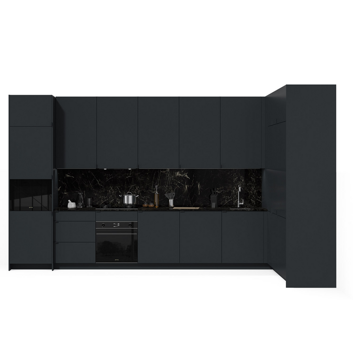 Угловая кухня, цвет – серый, DE.013.012.19