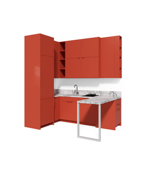 Современная кухня с барной стойкой