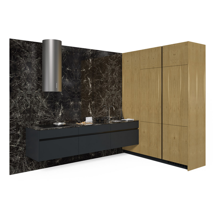 Подвесная кухня, цвет – дуб и серый, DE.013.009.09