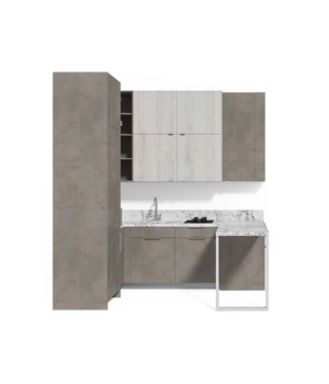 Современная кухня с барной стойкой