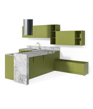 Современная кухня с барной стойкой