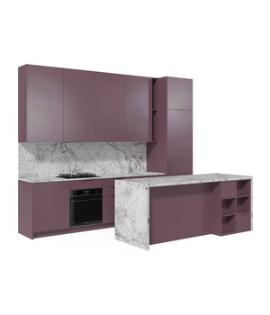 Современная прямая кухня с островом