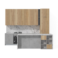 Современная прямая кухня с островом