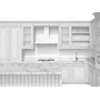 Классическая кухня с островом, цвет – белый с серебряной патиной, IT.013.005.04