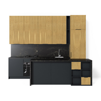 Современная прямая кухня с островом