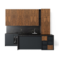 Современная прямая кухня с островом