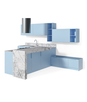 Современная кухня с барной стойкой