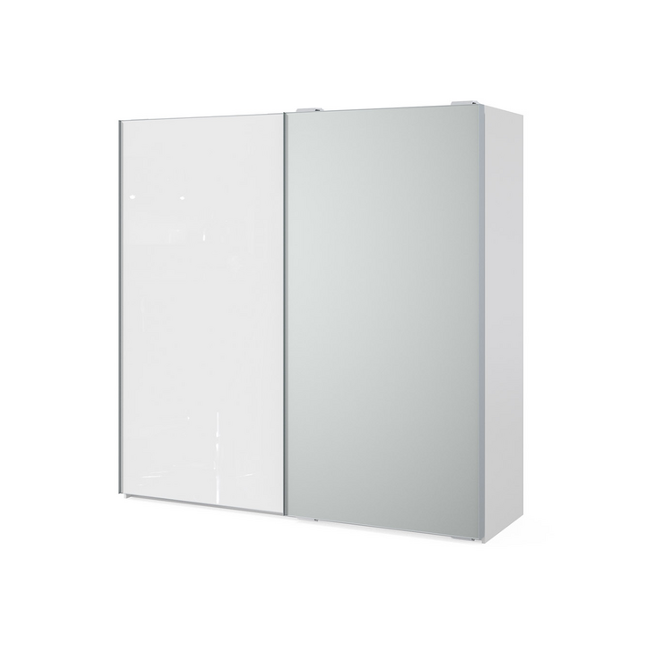 Шкаф-купе с зеркалом, цвет – белый глянец, DE.022.001.11