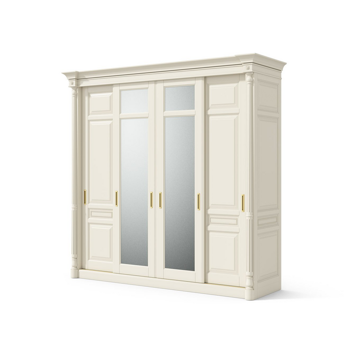 Шкаф-купе с 4 дверями, цвет – молочный, IT.022.003.01