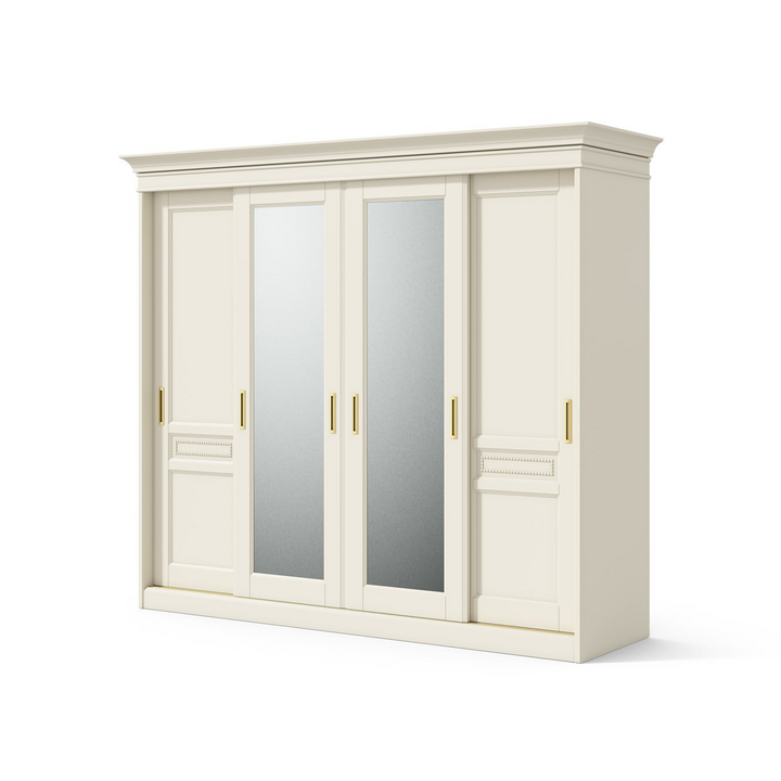 Шкаф-купе с 4 дверями, цвет – молочный, IT.022.004.01