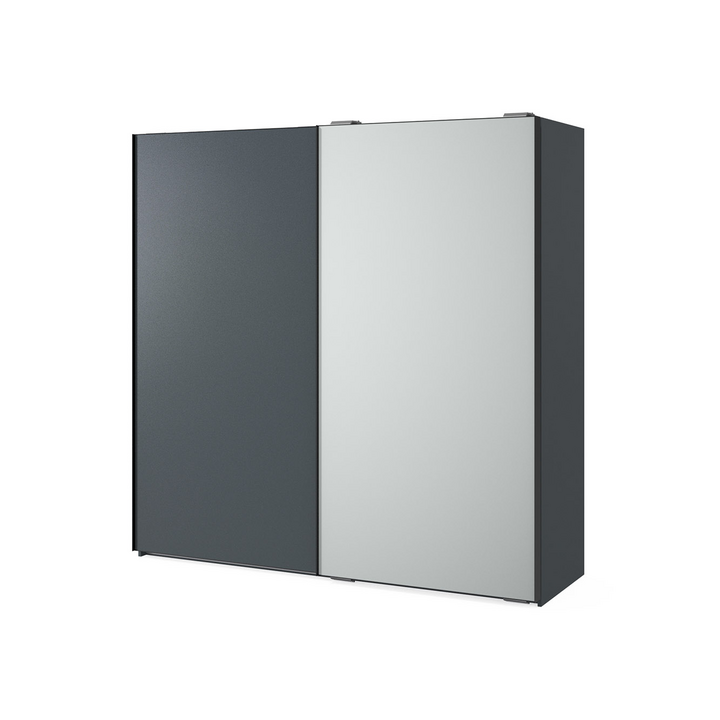 Шкаф-купе с зеркалом, цвет – серый, DE.022.001.19