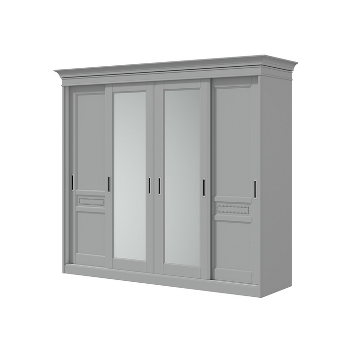Шкаф-купе с 4 дверями, цвет – серый, IT.022.004.21