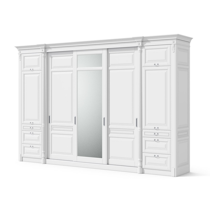 Шкаф-купе с зеркалом, цвет – белый, IT.022.001.03