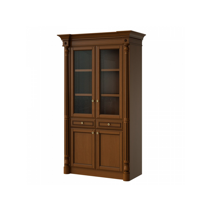 Шкаф для книг, цвет – анегри с черной патиной, IT.012.007.06