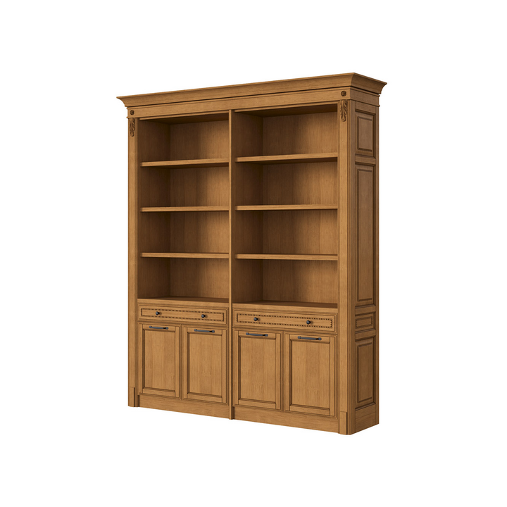 Шкаф для книг, цвет – светлый дуб с коричневой патиной, IT.012.001.27