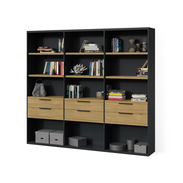 Стеллаж для книг, цвет – дуб, DE.012.002.09